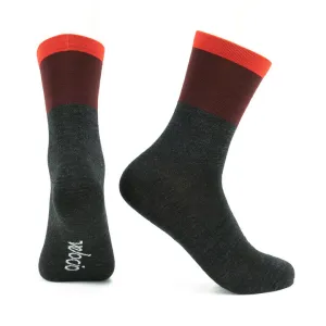 VELOCIO WOOL SOCKS TRICOLOR WARMER RED