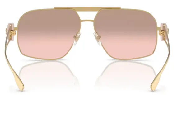 Versace 0VE2269 10027E Gold/Light Pink Mirror Gradient Silver Men's Sunglasses
