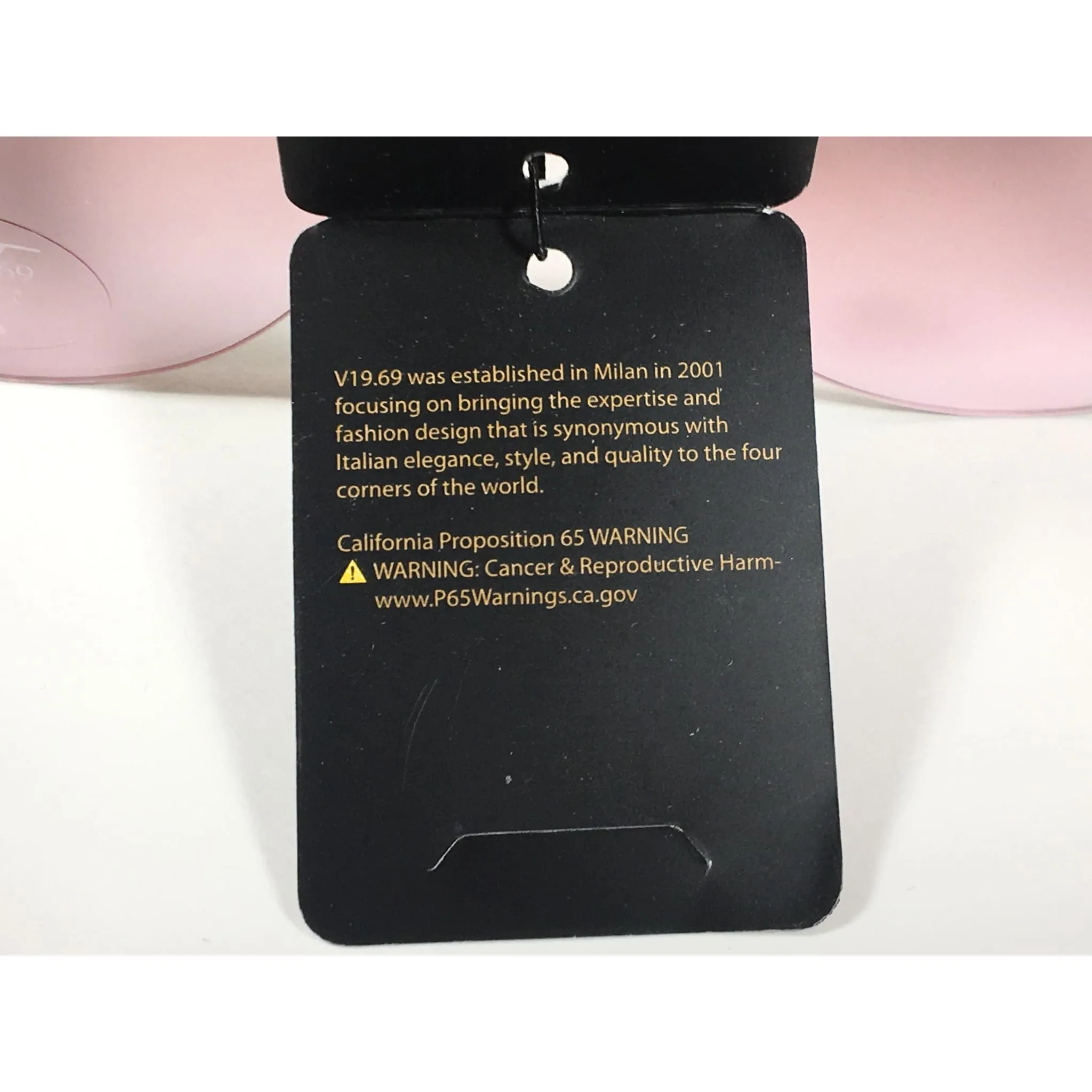 Versace 19V69 Italia Paola Rimless Cat Sunglasses Gold Glitter Brown and Pink Gradient Lens