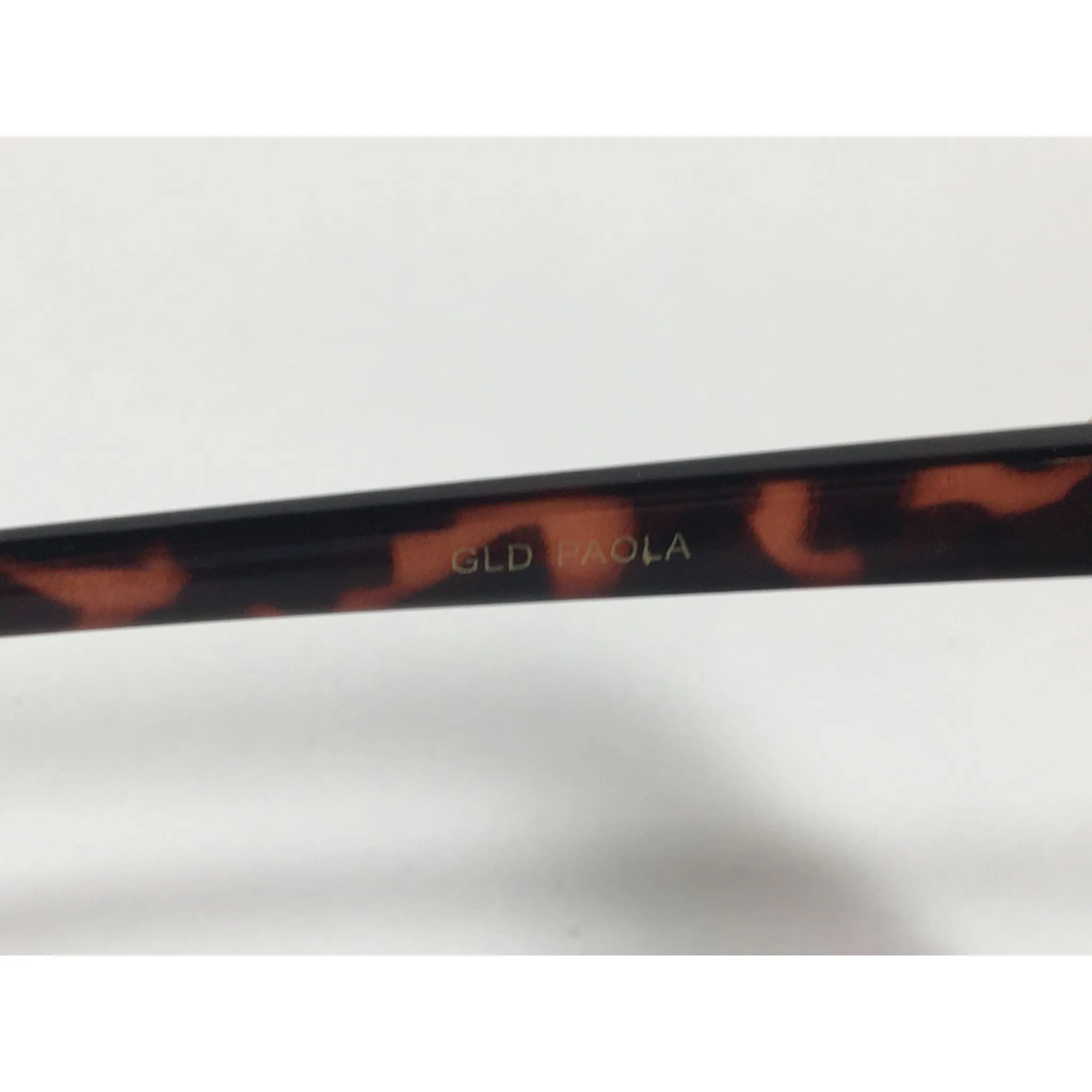 Versace 19V69 Italia Paola Rimless Cat Sunglasses Gold Glitter Brown and Pink Gradient Lens