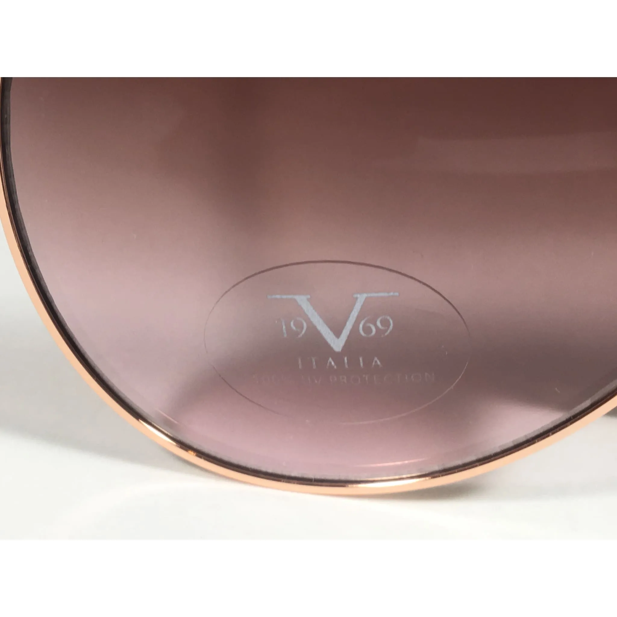 Versace 19V69 Italia RGD PIPPA Aviator Pilot Sunglasses Rose Gold Metal Brown Gradient Lens
