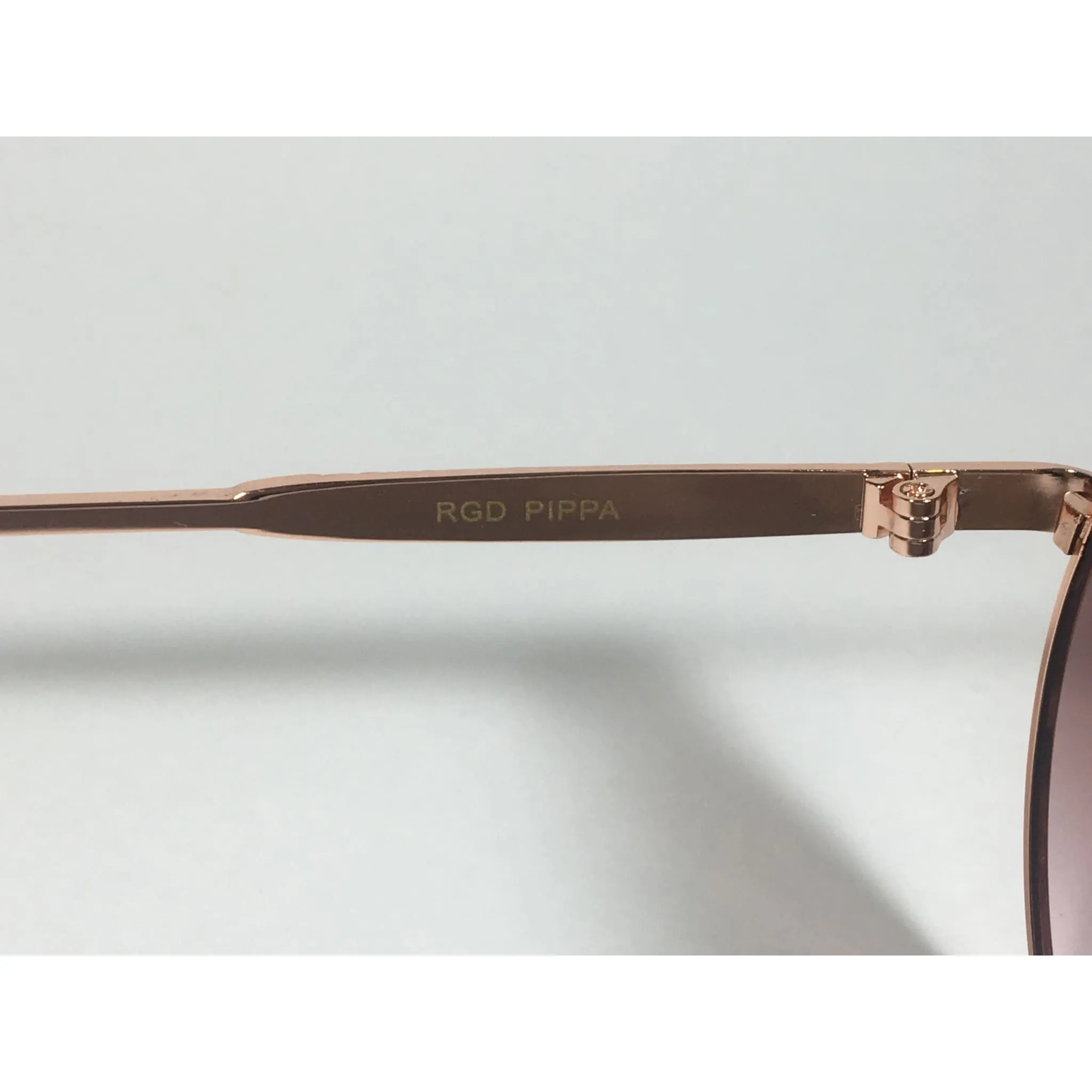 Versace 19V69 Italia RGD PIPPA Aviator Pilot Sunglasses Rose Gold Metal Brown Gradient Lens