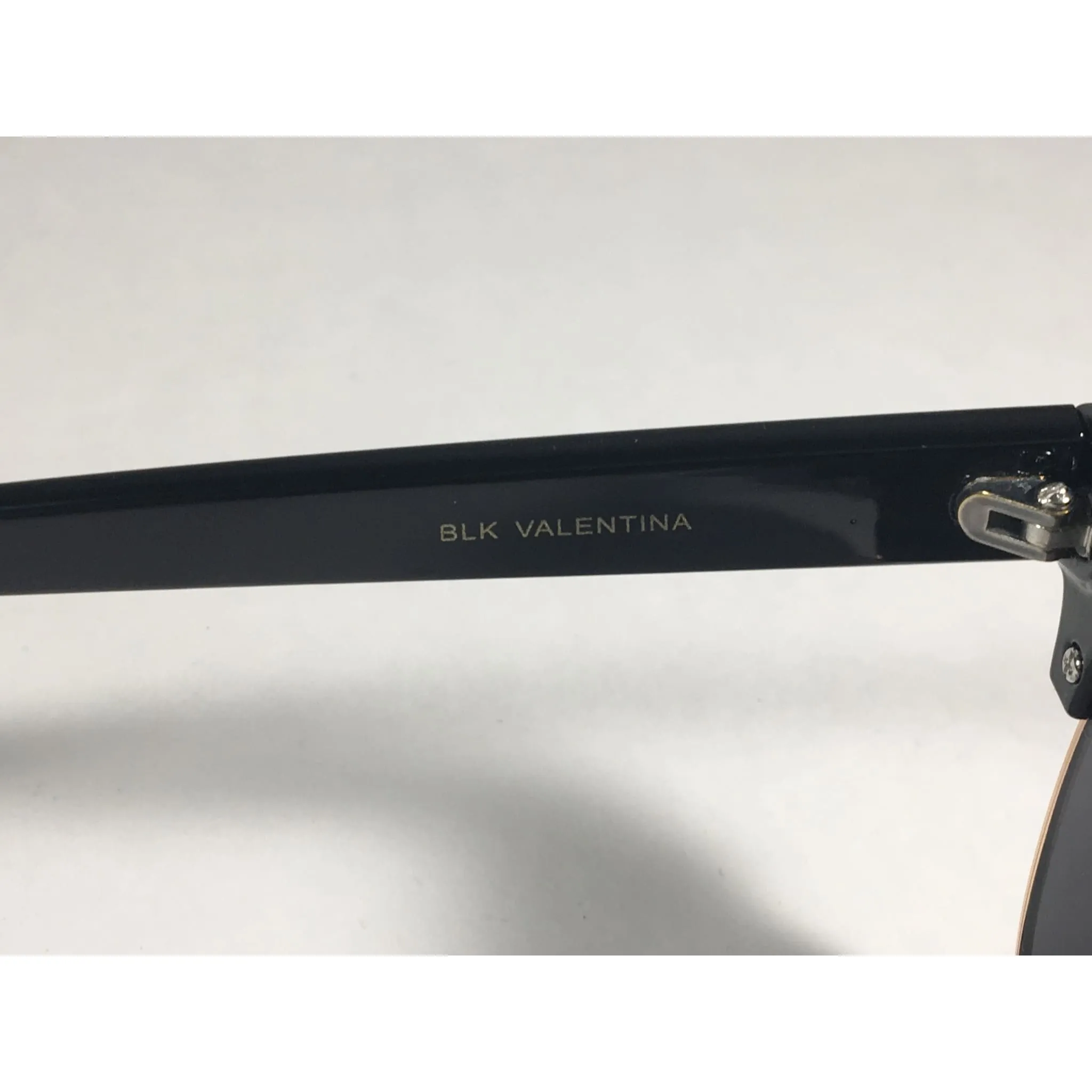 Versace 19V69 Italia Valentina Club Sunglasses Black Gold Horn Rim With Gray Lens