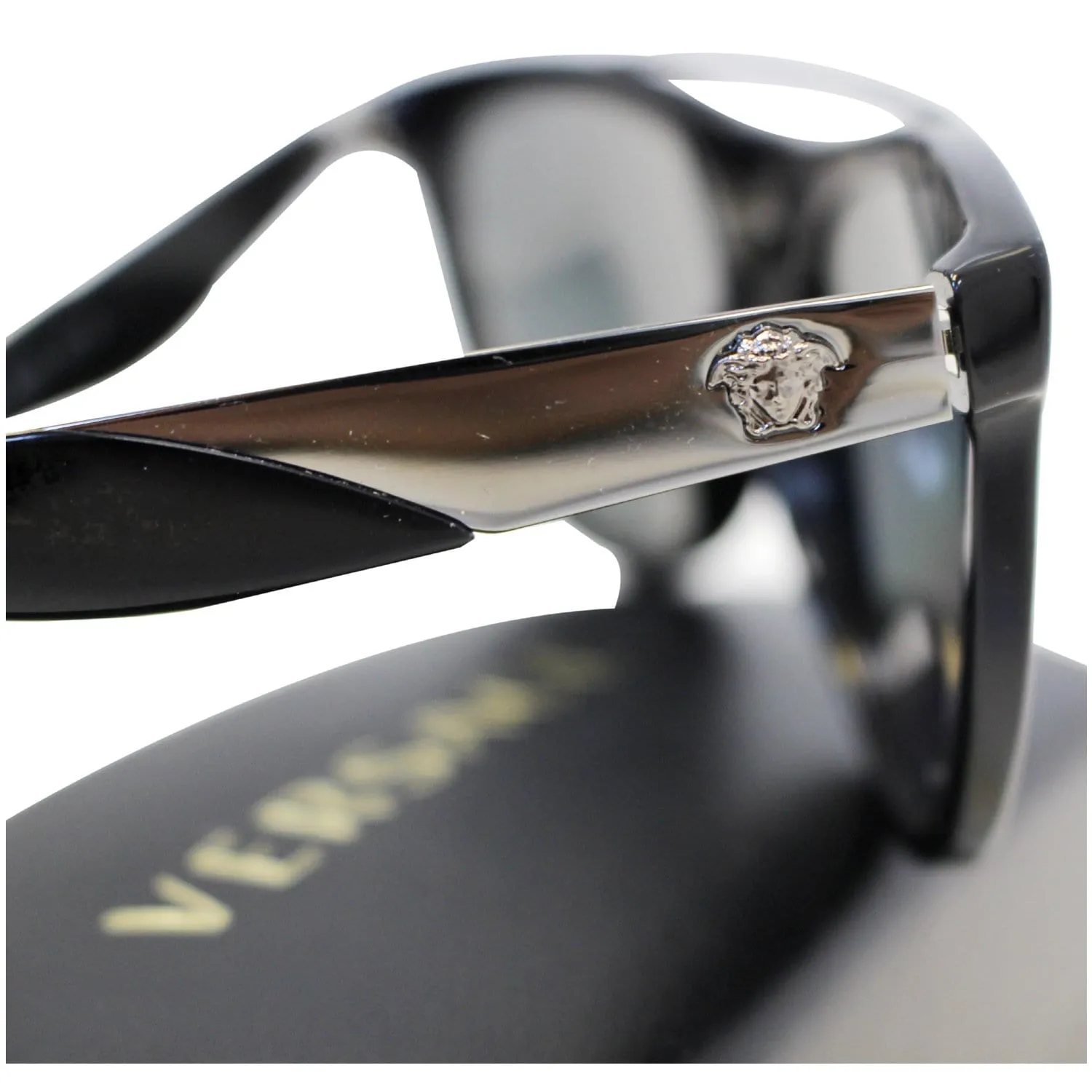 Versace Black Gold Women's Sunglasses 4347