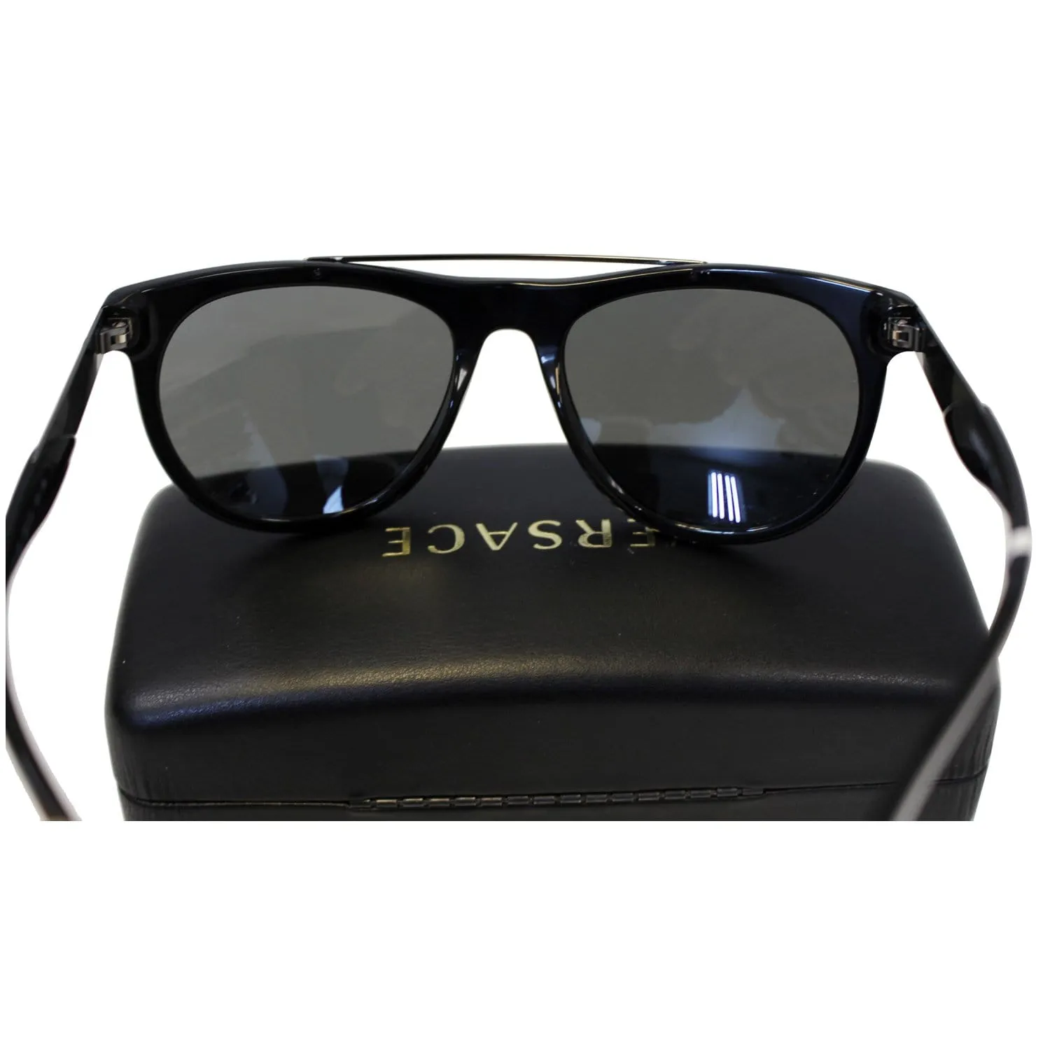 Versace Black Gold Women's Sunglasses 4347