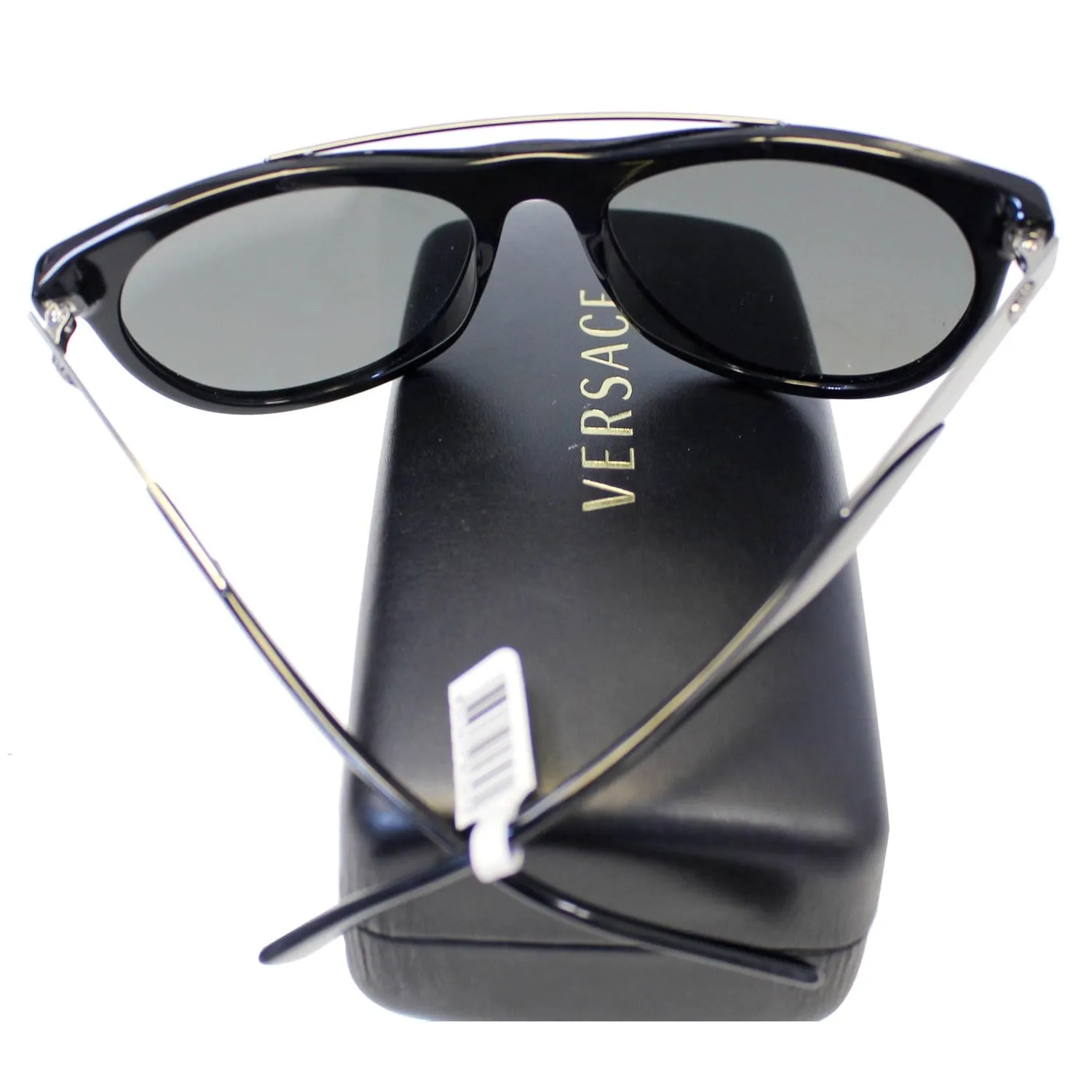 Versace Black Gold Women's Sunglasses 4347