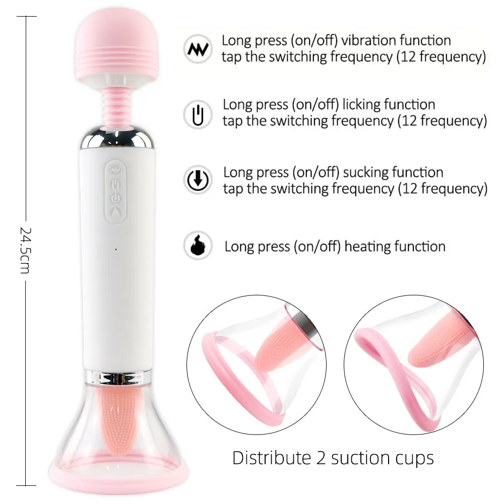 Vibrator, Gspot, nipple suck and tongue sucker, all in one