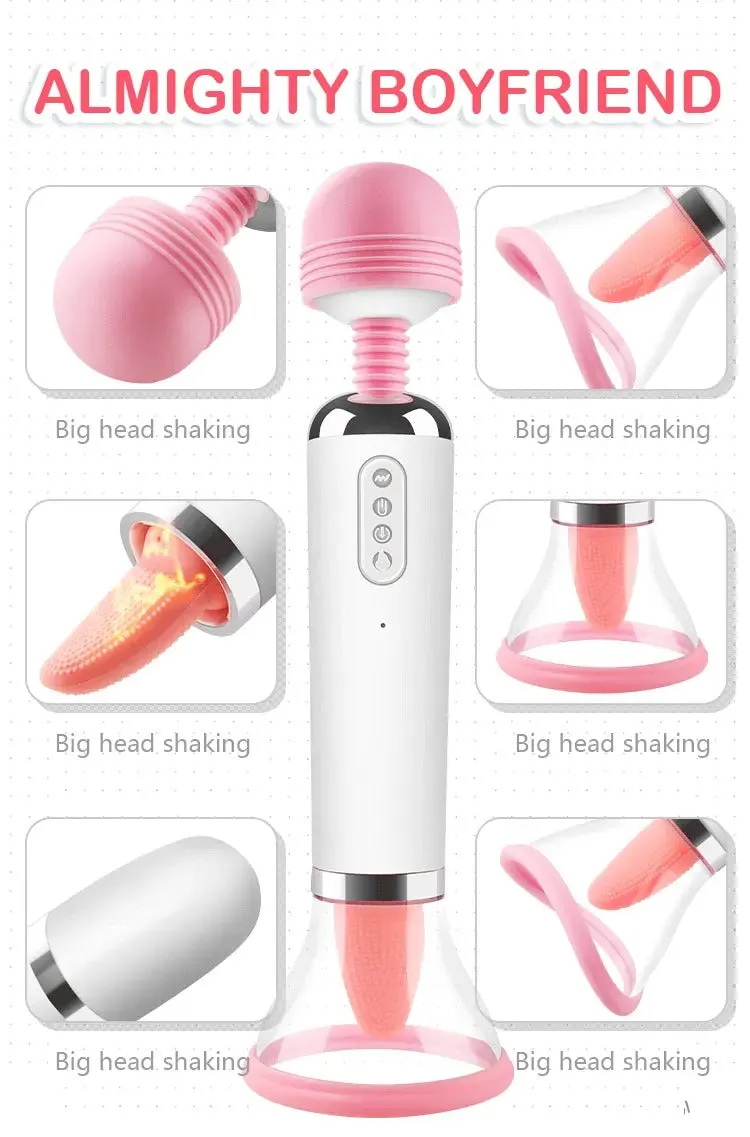Vibrator, Gspot, nipple suck and tongue sucker, all in one