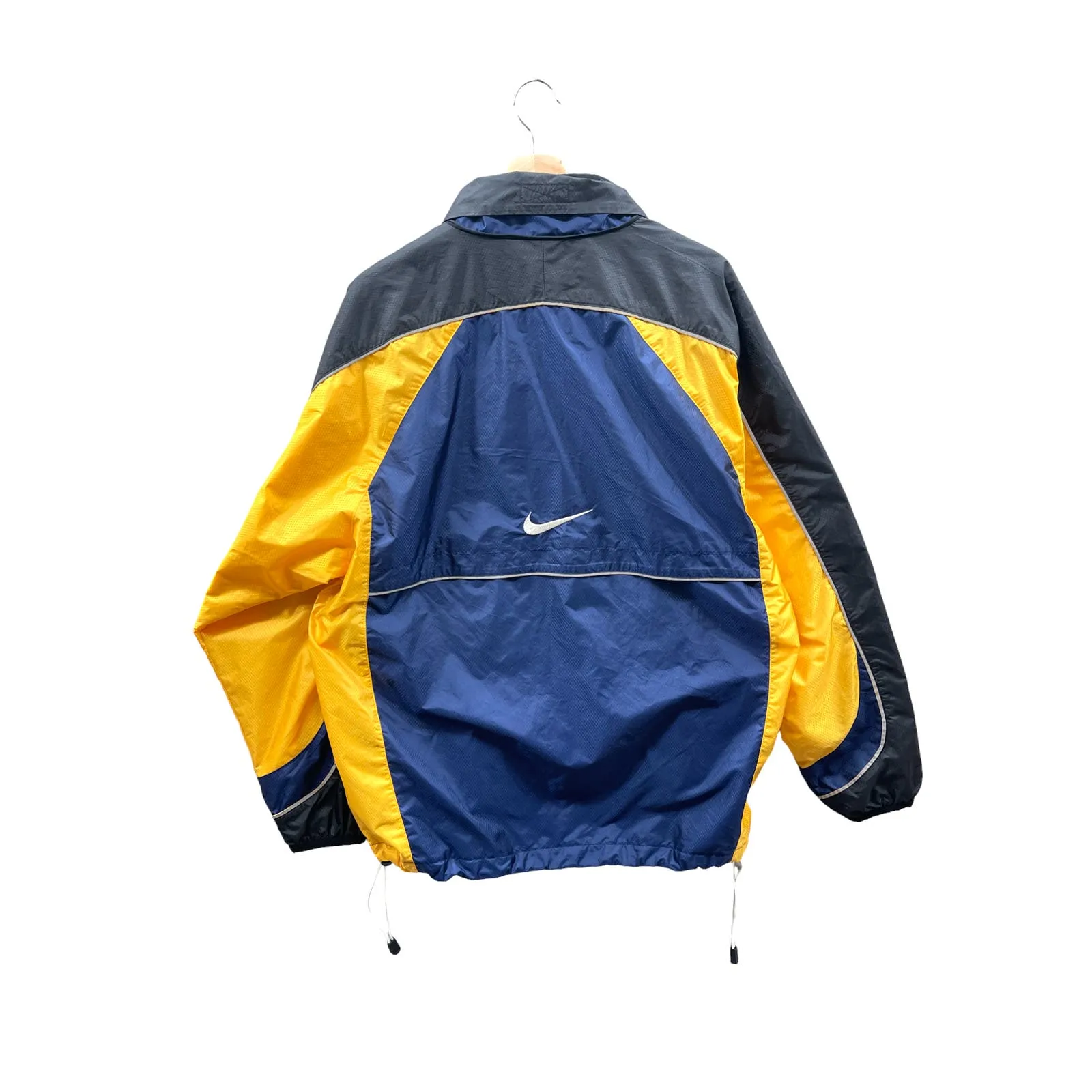 Vintage 1990's Nike Two-Tone Nylon Mesh Windbreaker Full Zip Jacket