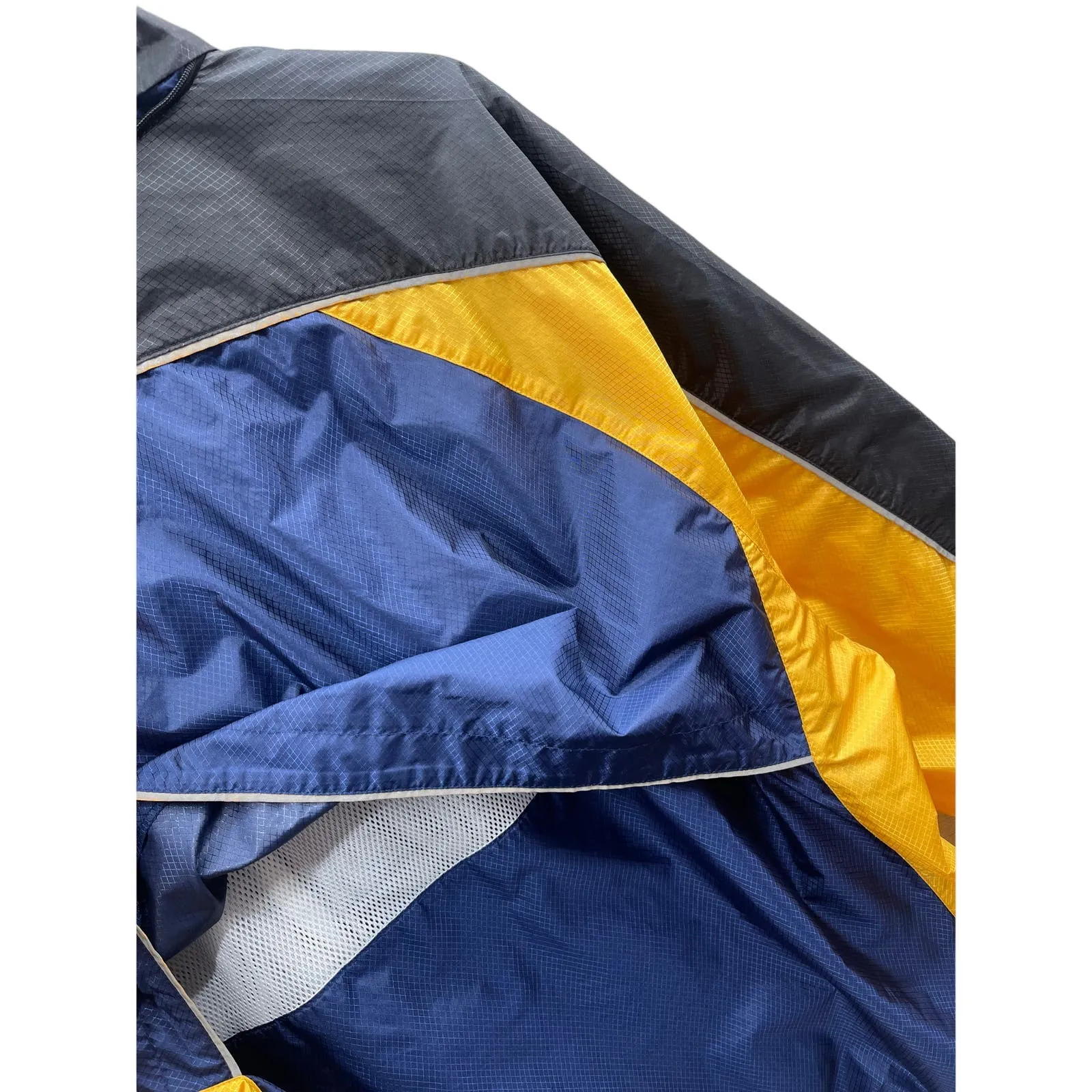 Vintage 1990's Nike Two-Tone Nylon Mesh Windbreaker Full Zip Jacket