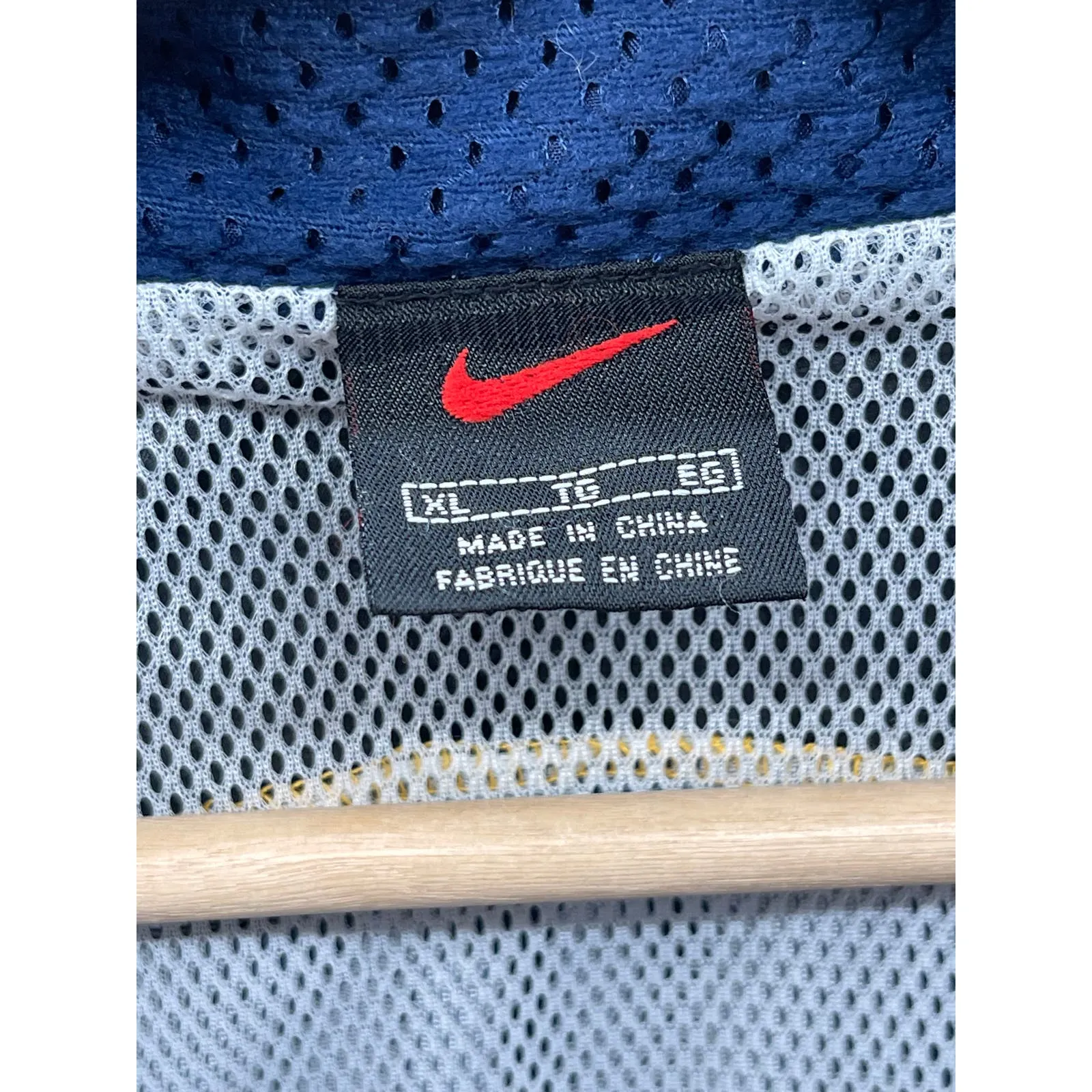 Vintage 1990's Nike Two-Tone Nylon Mesh Windbreaker Full Zip Jacket