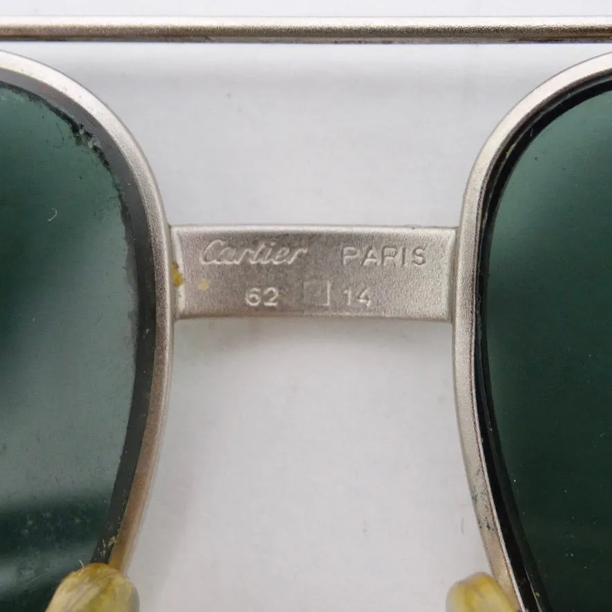 Vintage Cartier Santos Screws Titanium Romance Sunglasses circa 1980s