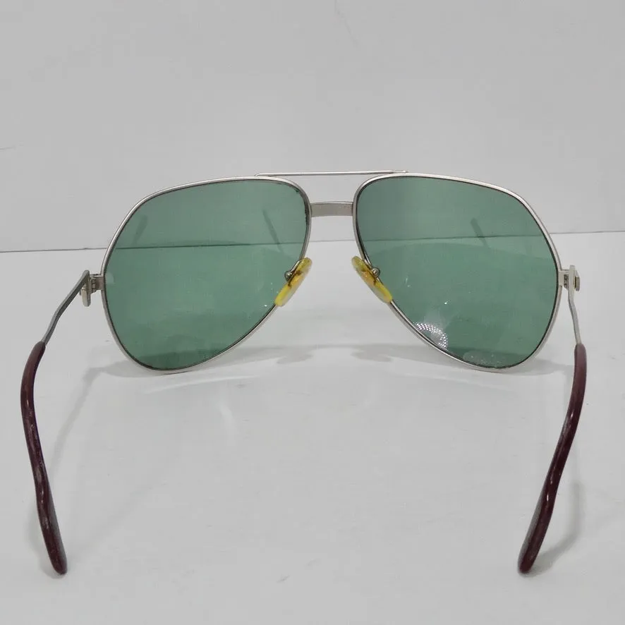 Vintage Cartier Santos Screws Titanium Romance Sunglasses circa 1980s