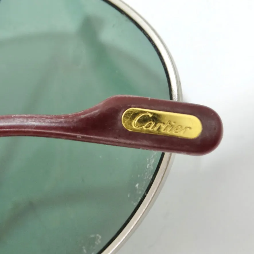 Vintage Cartier Santos Screws Titanium Romance Sunglasses circa 1980s
