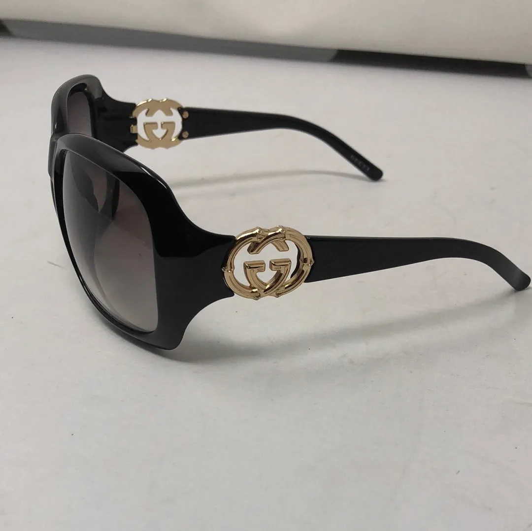 Vintage: Gucci Oversized Rectangle Sunnies with Gold GG