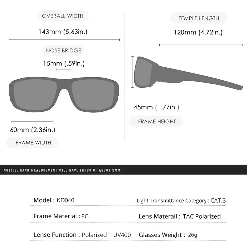 Vintage Wrap Polarized Sunglasses