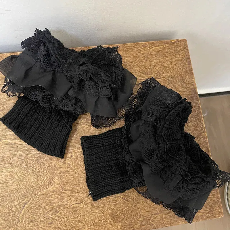 Vintage Y2K Winter Lace Boots Socks