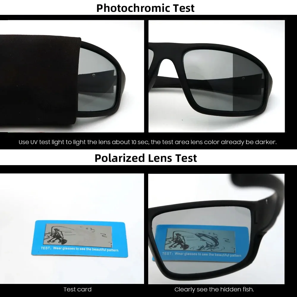 VIVIBEE Men Photochromic Polarized Sunglasses
