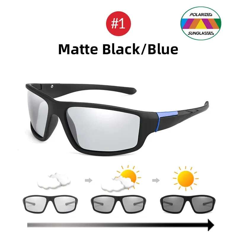 VIVIBEE Men Photochromic Polarized Sunglasses