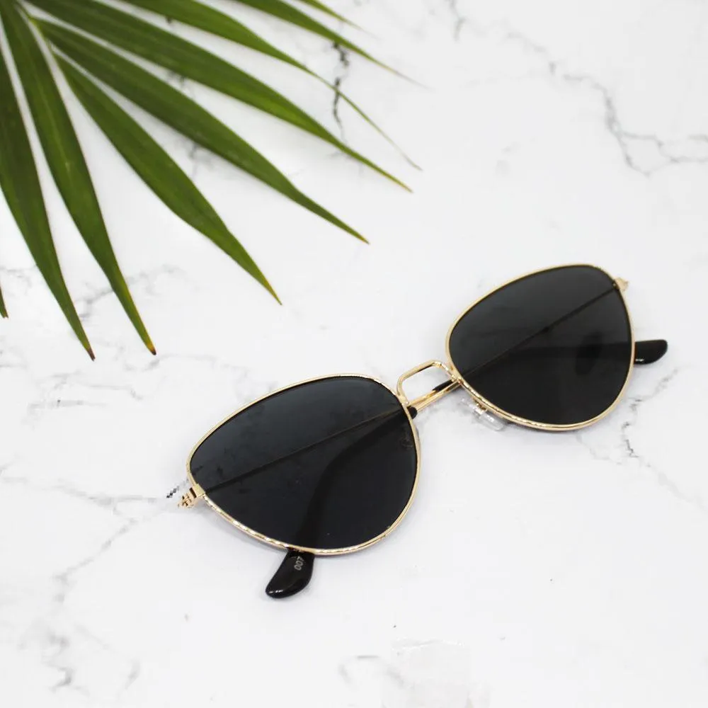 Vogue Black-Gold Aviators