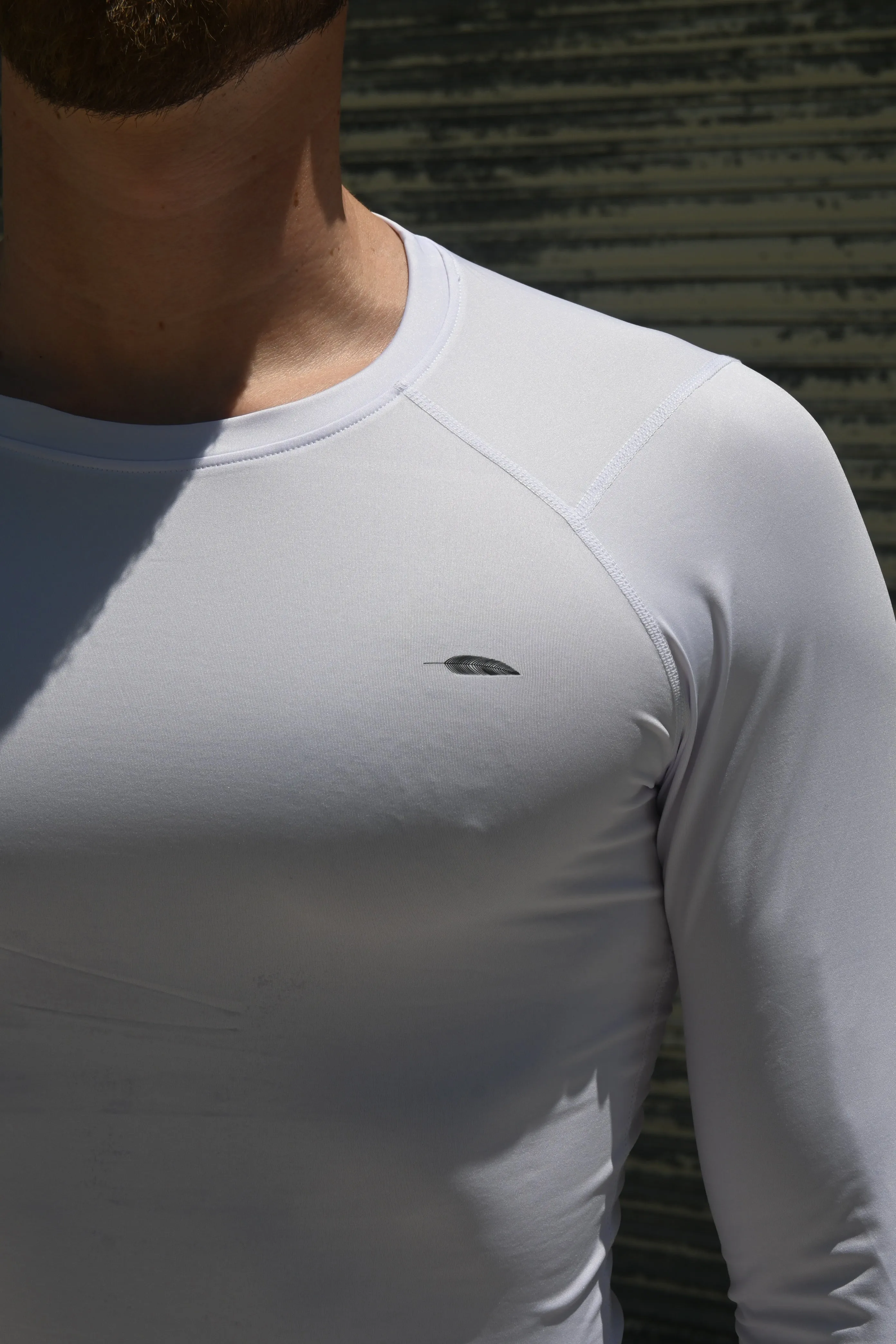 White, Lightweight, Athletic, Long Sleeve