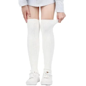 White Wool Leg Warmers