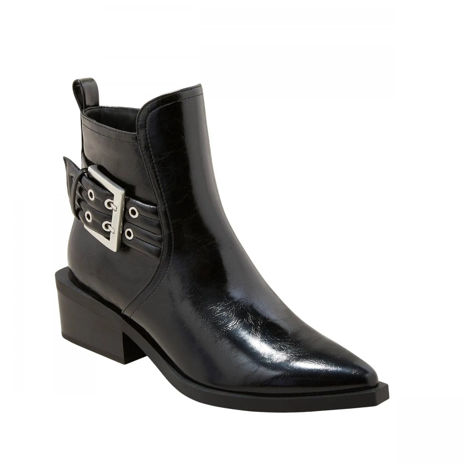 Wild Fable Giovanna Buckle Western Ankle Boots with Memory Foam Insole Black 9M