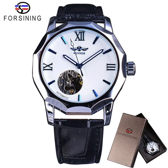 Winner Blue Ocean- Transparent Skeleton Dial
