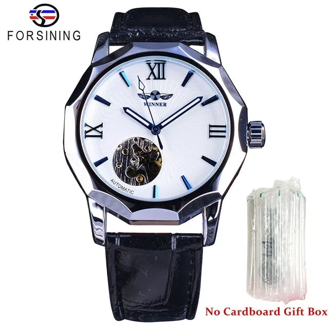 Winner Blue Ocean- Transparent Skeleton Dial