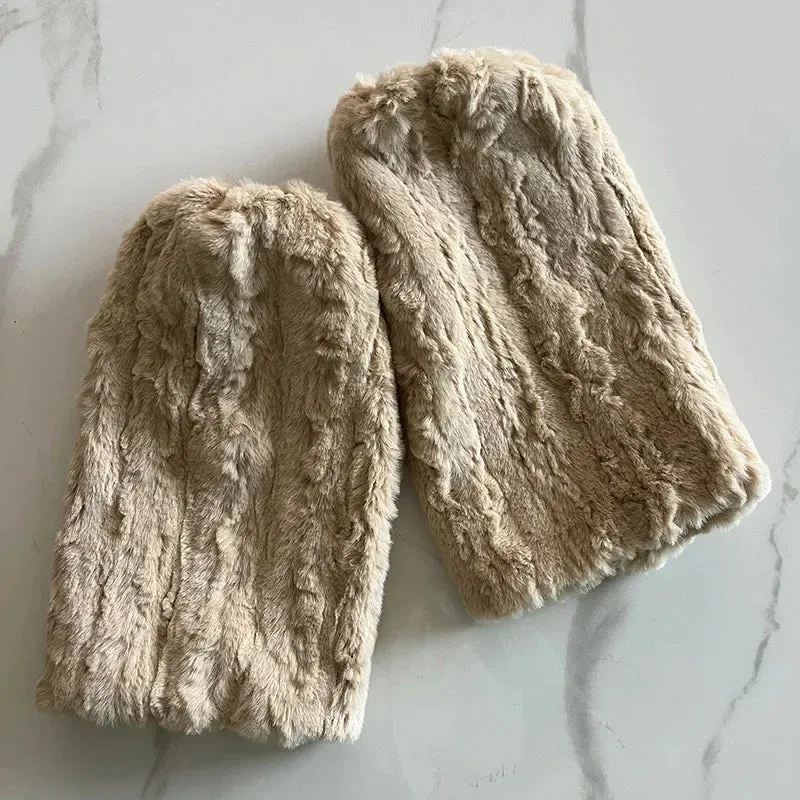Winter Fluffy Faux Fur Boots Covers – Cozy Y2K Leg Warmers for Mid-Calf Warmth