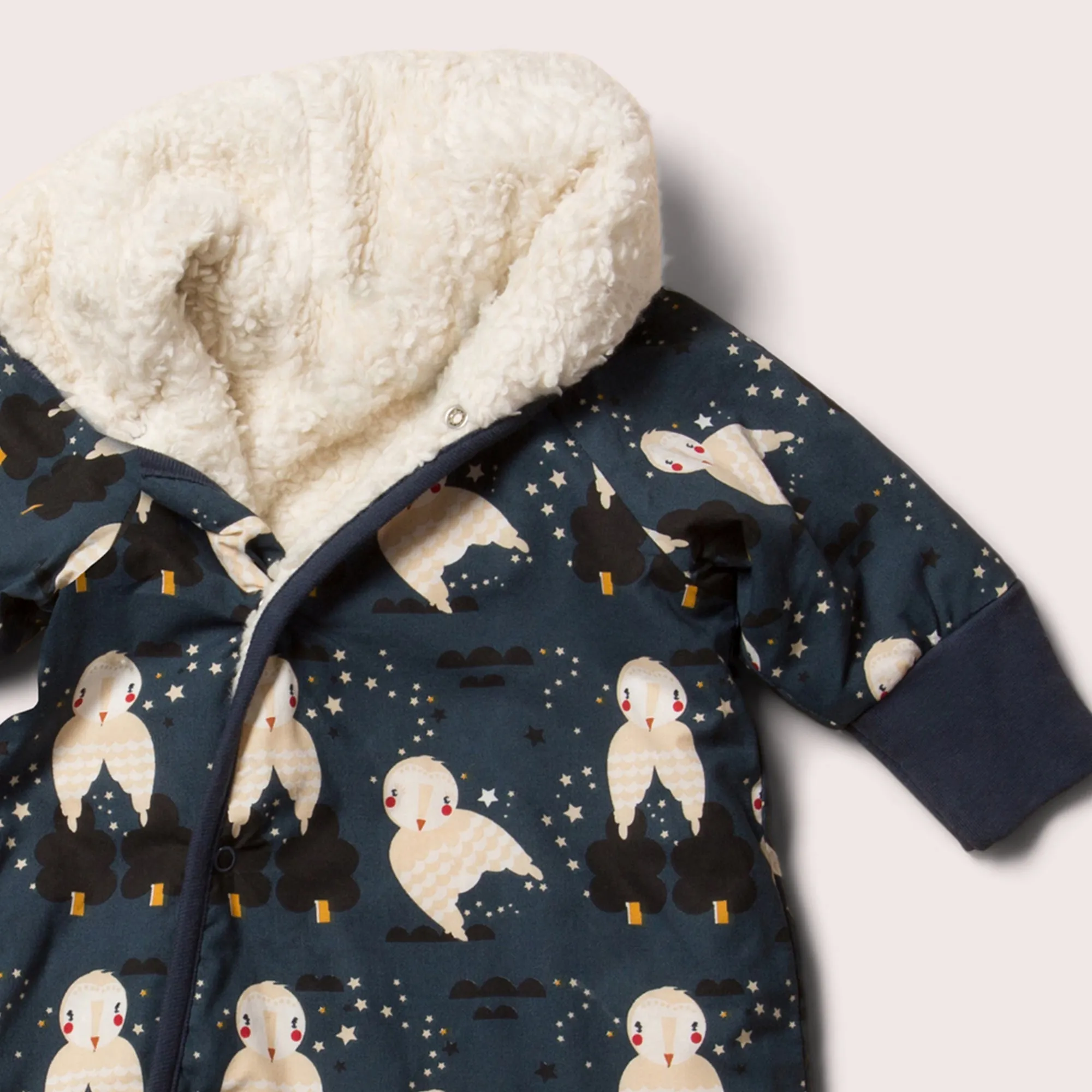 Winter Owls Sherpa Lined Snowsuit