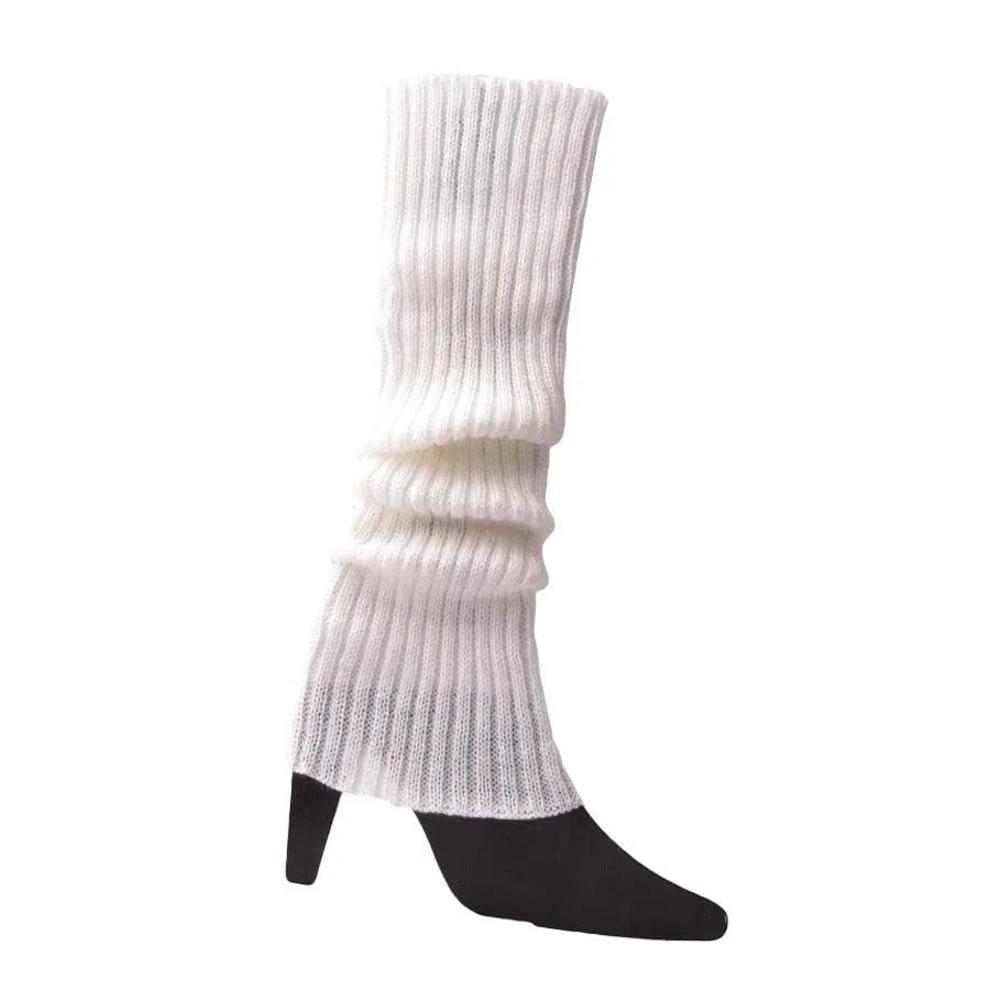 Women 80s Fluorescent Neon Colored Knit Leg Warmers