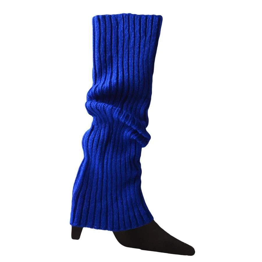 Women 80s Fluorescent Neon Colored Knit Leg Warmers