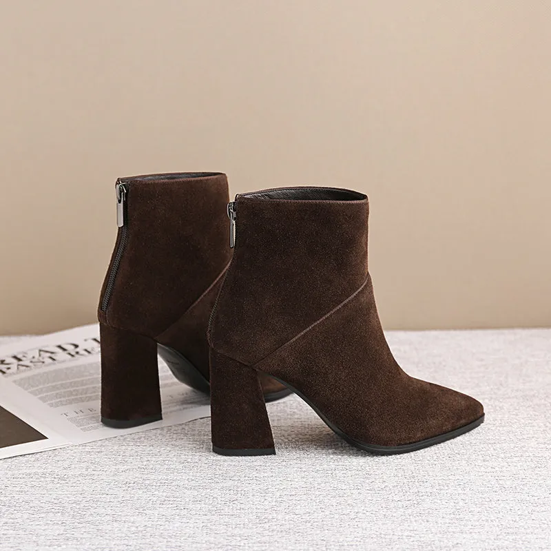 women Ankle boots Genuine Leather