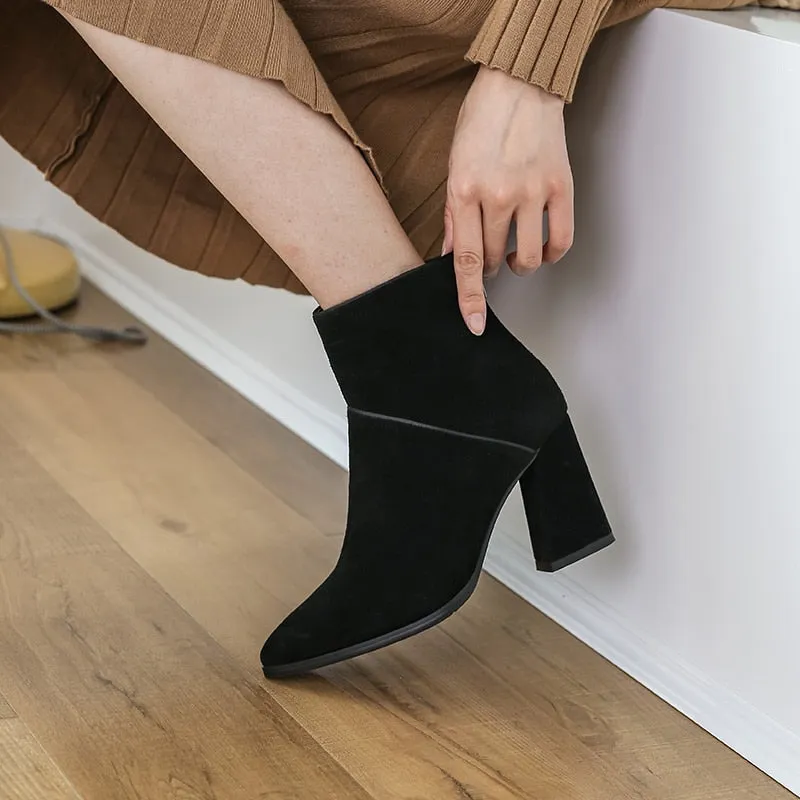 women Ankle boots Genuine Leather