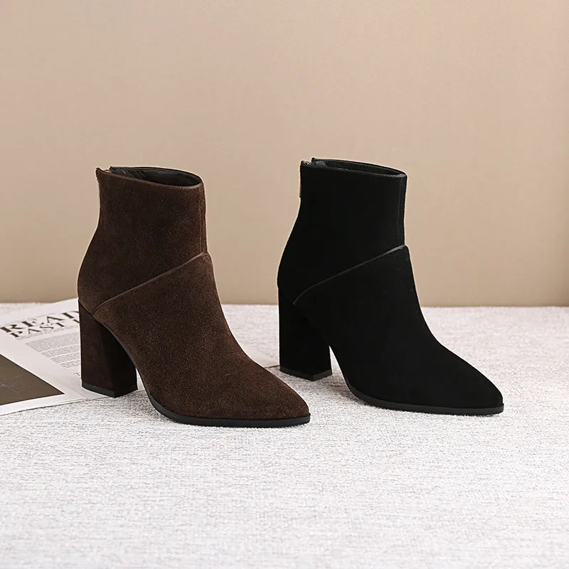 women Ankle boots Genuine Leather