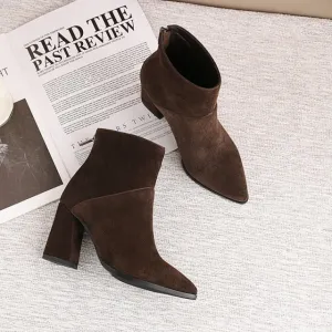 women Ankle boots Genuine Leather