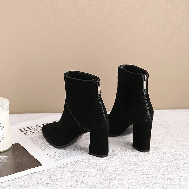women Ankle boots Genuine Leather