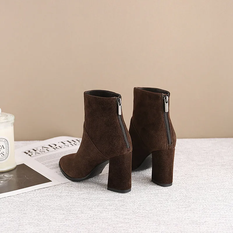 women Ankle boots Genuine Leather