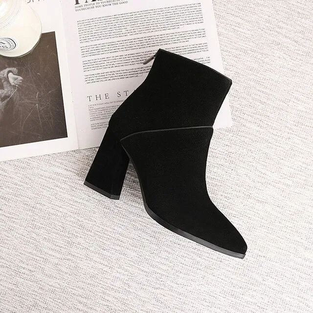 women Ankle boots Genuine Leather