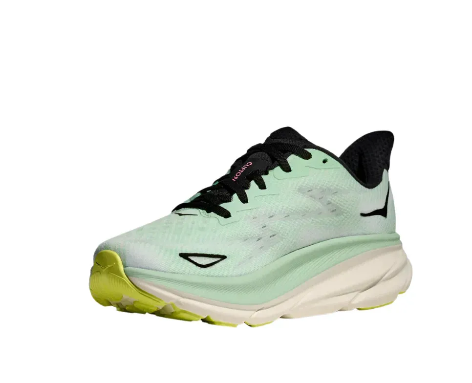 WOMEN'S HOKA CLIFTON 9 | MINT FLUORITE / SNOW MELT