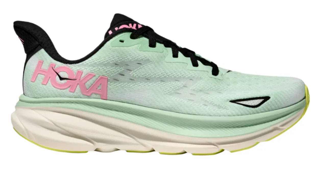 WOMEN'S HOKA CLIFTON 9 | MINT FLUORITE / SNOW MELT