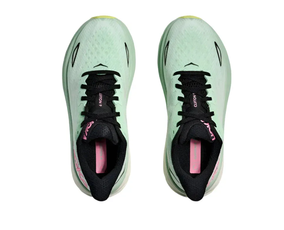 WOMEN'S HOKA CLIFTON 9 | MINT FLUORITE / SNOW MELT