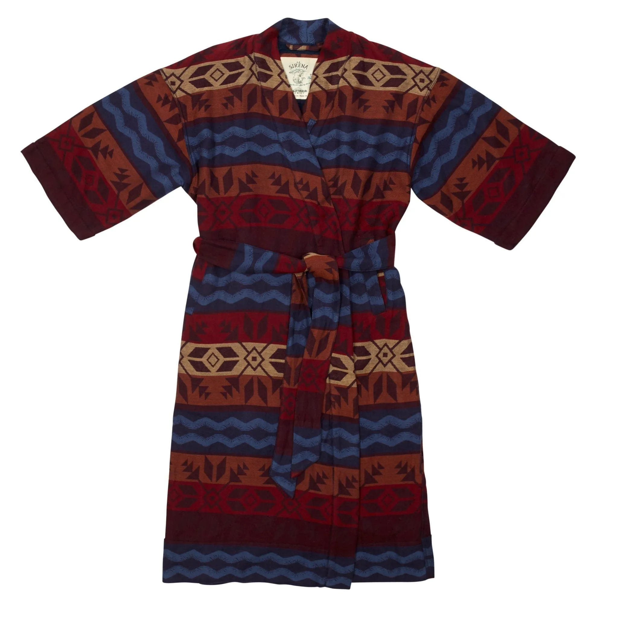 Women’s La Sirena Robe (Long) - Fireside Fair Isle, Ember