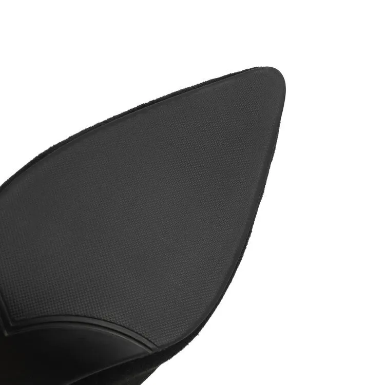 Women's Pointed Toe Thin Heel Short Boots