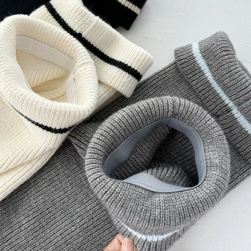 Wool Leg Warmers with Metal Buckle – Y2K Winter Calf Leggings & Foot Protector for Lolita, Japanese JK, and Harajuku Style
