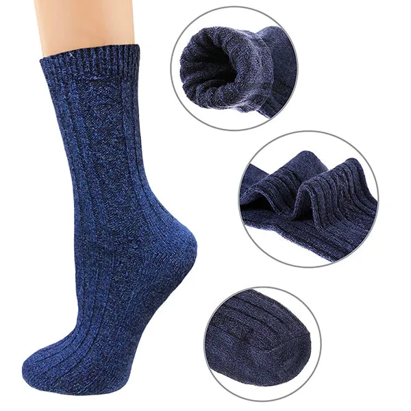 Wool Socks Women 5 Pack-Winter Soft Thick Warm Hiker Boot Crew Socks by Actinput