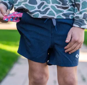 Youth Athletic Short Heather Navy