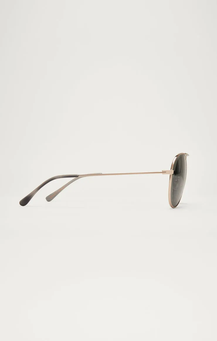 Z SUPPLY | Driver Polarized Sunglasses {Gold Grey}