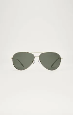 Z SUPPLY | Driver Polarized Sunglasses {Gold Grey}